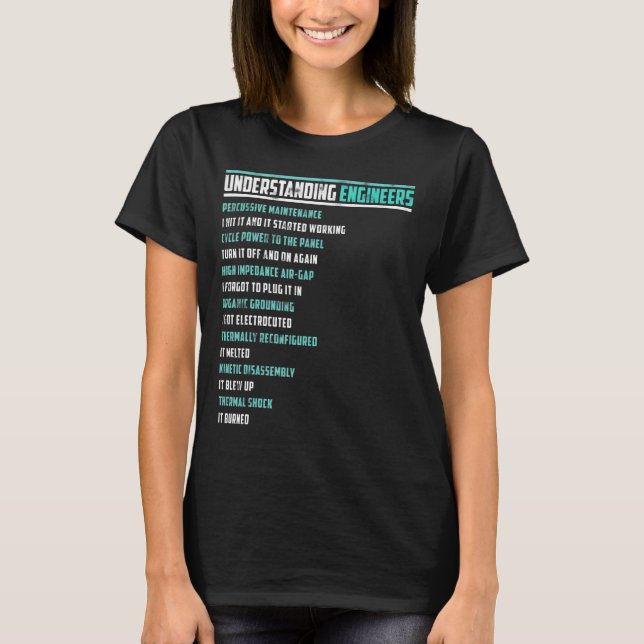 Mekanisk Roligt om Sarcastic Engineering T Shirt (Framsida)