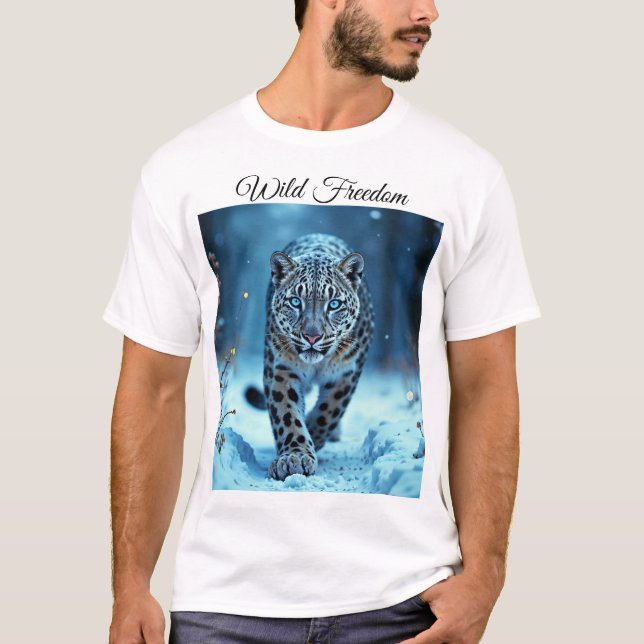 Mekanisk skönhet i kallet för snövildmark hos rovd t shirt (Framsida)