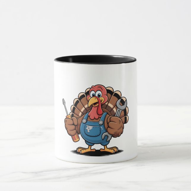 Mekanisk Squad Turkey Thanksgiving Gobbler Mugg (Center)
