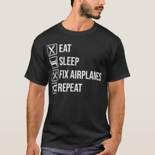 Mekanisk T-shirt Eat Sömn Fix Airp