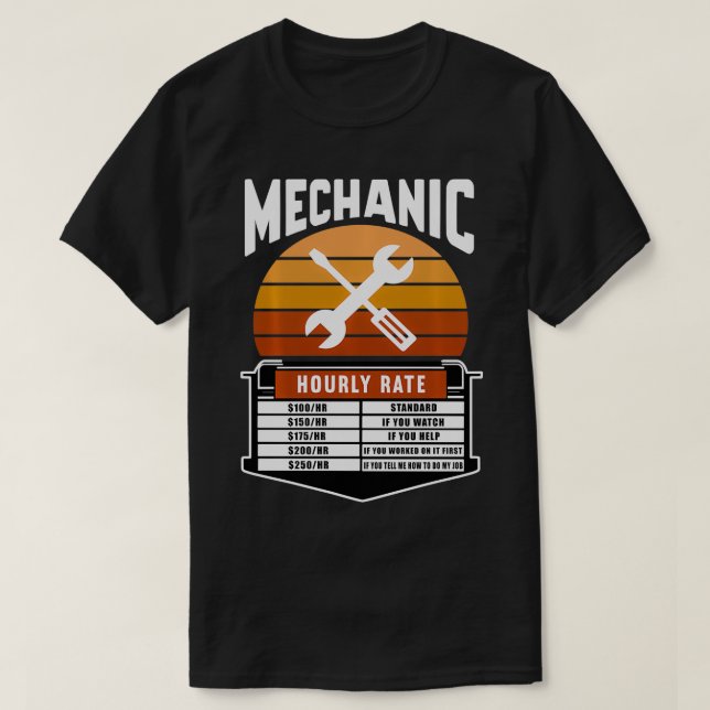Mekanisk timtaxa för arbete t shirt (Design framsida)