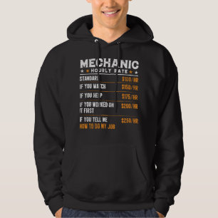 Mekanisk timtaxa för finare bilmekanik hoodie
