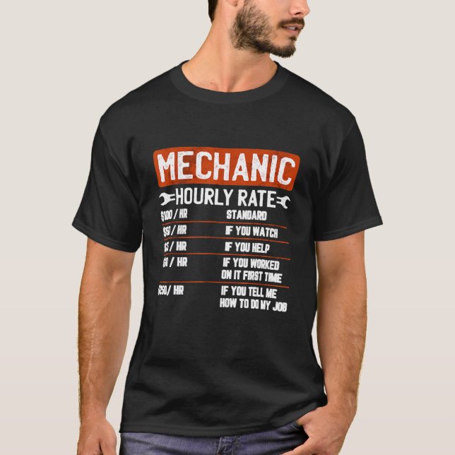Mekanisk timtaxa för klassisk mekanisk t shirt (Framsida)
