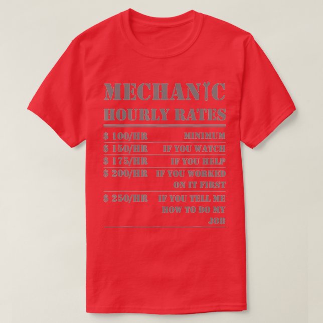 Mekanisk timtaxa för Lättare för bilmotorcykel T Shirt (Design framsida)