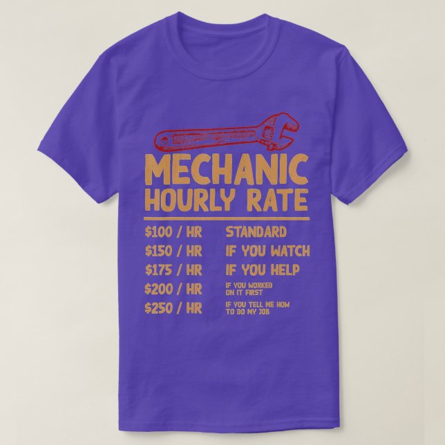 Mekanisk timtaxa för LV-motorcykelarbete Gi T Shirt (Design framsida)