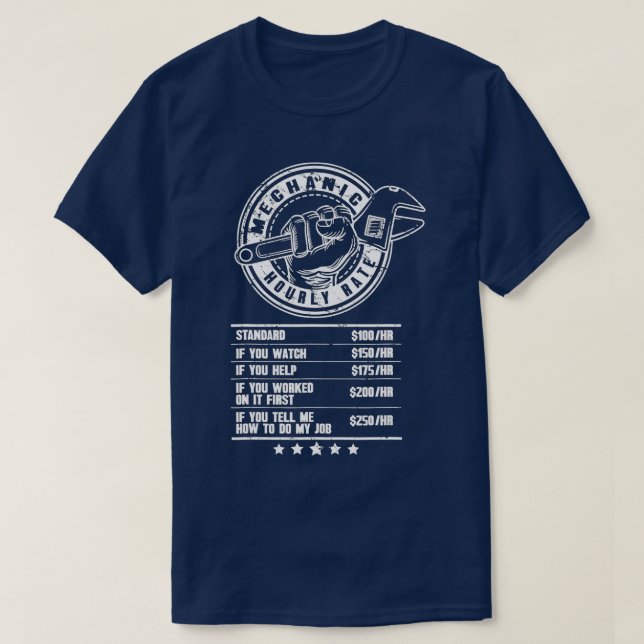 Mekanisk timtaxa för nuny lyft- och arbetsfrekvens t shirt (Design framsida)