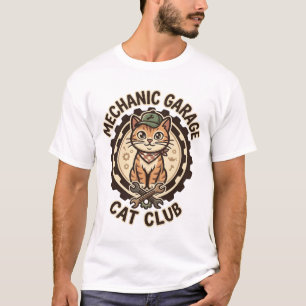Mekanisk Verkstad Katt POD Vector Art - Mekanisk G T Shirt