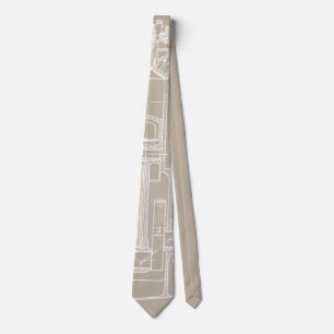 MEKANISK VINTAGE BLUEPRINT WHITE-ANPASSNINGSBAR, T SLIPS
