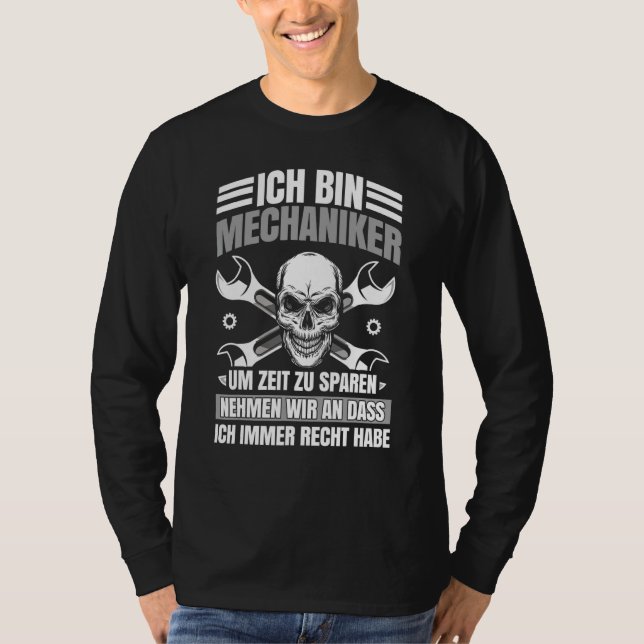 Mekanisk workshop Car Tuning Ord Verktyg T Shirt (Framsida)