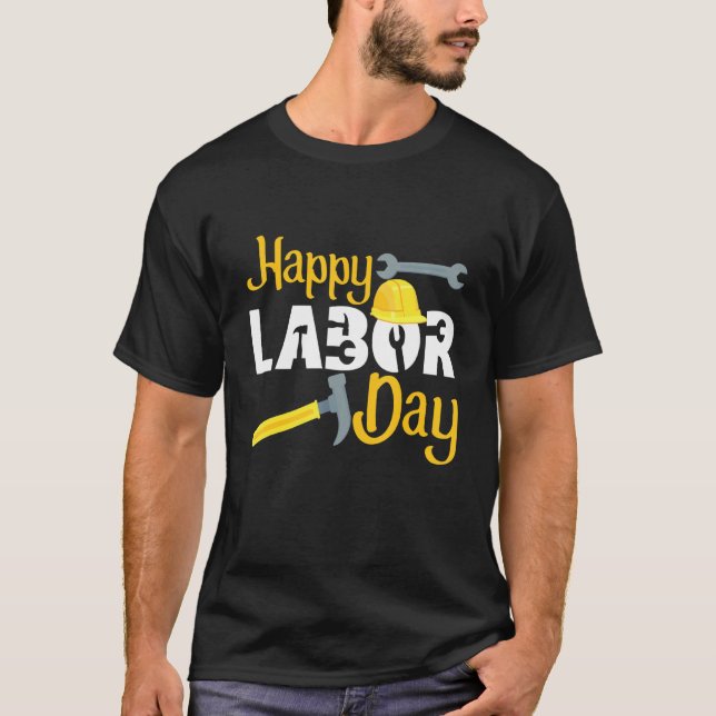 Mekaniska arbetsdagen Lycklig Helg 2021 T Shirt (Framsida)