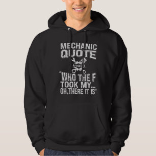Mekaniska bilverksmekaniker DIY Handyman Garage Re Hoodie