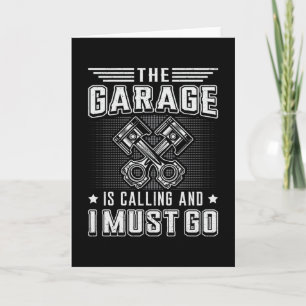 Mekaniska bilverksmekaniker Garage Car Funny Gift  Kort