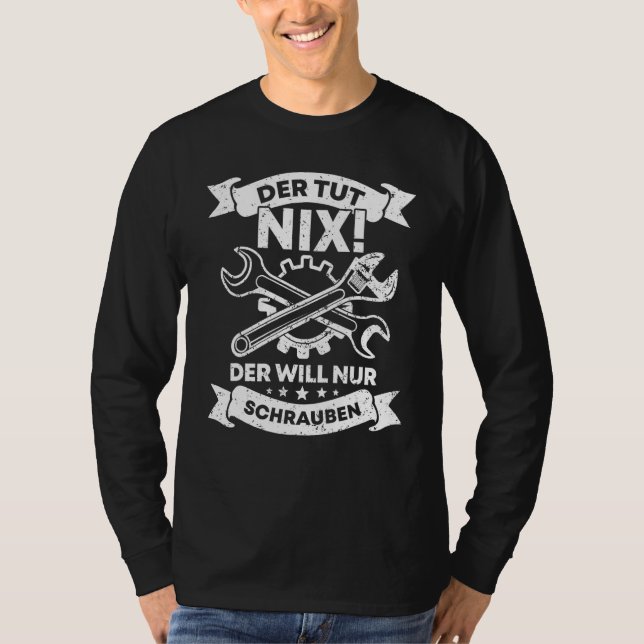 Mekaniska bilverkstäder i manar t shirt (Framsida)