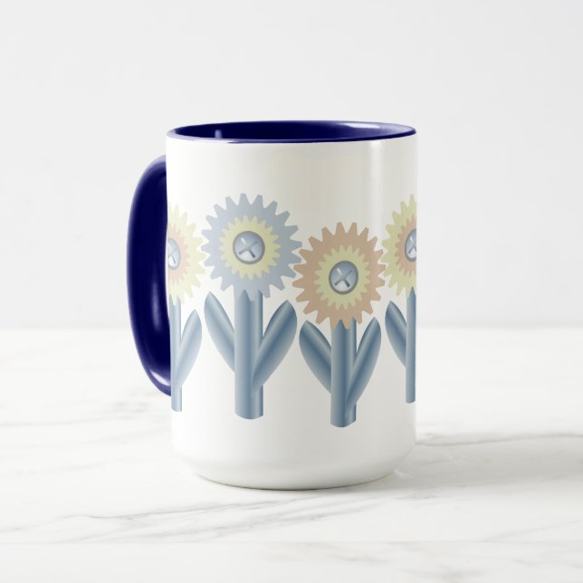 Mekaniska Blommor Mugg (Framsida vänster)