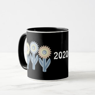 Mekaniska blommor mugg