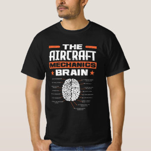 Mekaniska bromsmekanismer Brain Aviation Funny Air T Shirt
