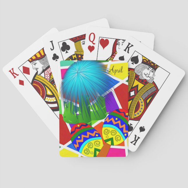 Mekaniska Cactus på uppspelningskort Casinokort (Baksidan)