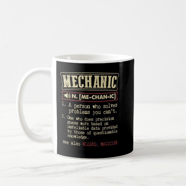 Mekaniska definitionshoodie kaffemugg (Vänster)