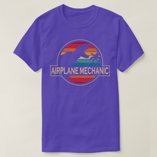 Mekaniska dinosaurer för flygplan t shirt (Design framsida)