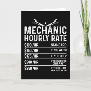 Mekaniska finare workshop Gift Idea Kort