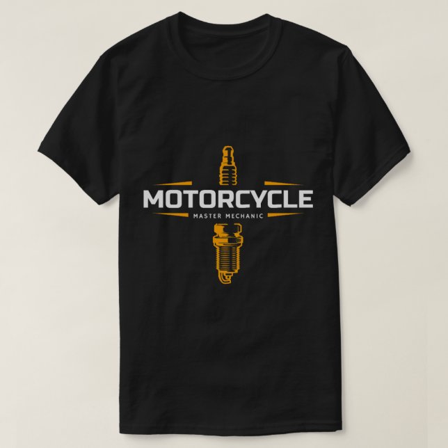 Mekaniska gnisttändning för motorcykel t shirt (Design framsida)