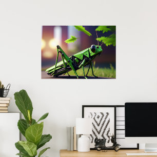 Mekaniska gräshoppor poster