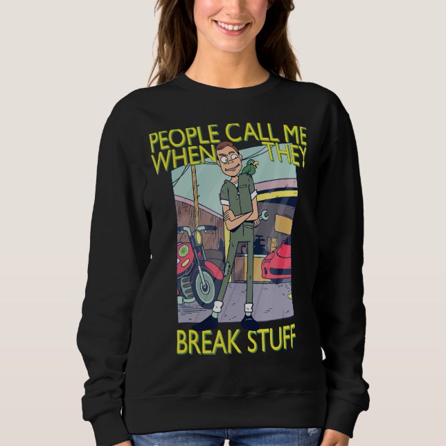 Mekaniska Handymän som ringer mig T Shirt (Framsida)
