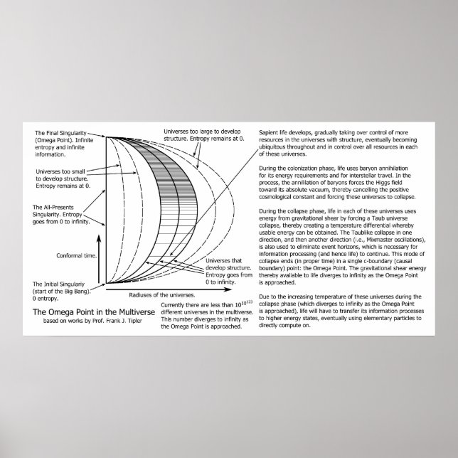 Mekaniska kvantdiagram för flera Omega-punkter Poster (Framsidan)