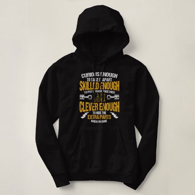Mekaniska mekanismen för den funktionella bilsmeka t shirt (Design framsida)