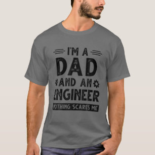 Mekaniska motorn Cute Ingenjör Pappa Manar Fars da T Shirt