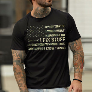 Mekaniska Pappa, jag fixar Saker och jag känner Sa T Shirt