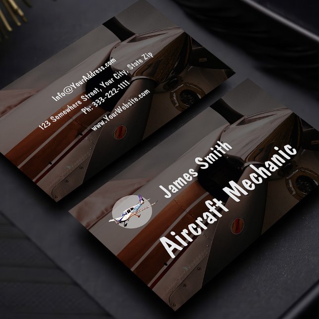 Mekaniska Professioneller för luftfartyg Visitkort (Skapare uppladdad)