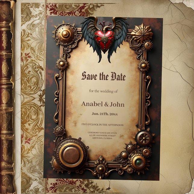 Mekaniska pulserande hjärta spara datumet (Skapare uppladdad)