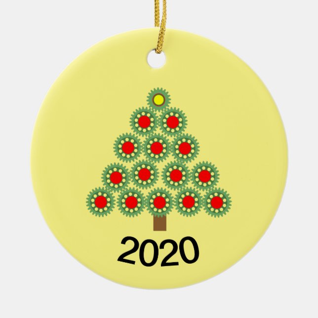 Mekaniska redskap Julgran Julgransprydnad Keramik (Framsidan)