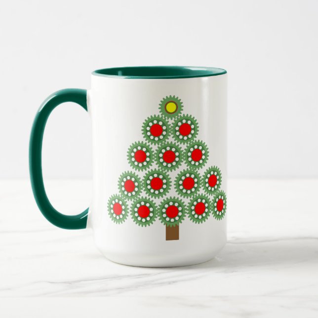 Mekaniska redskap Julgran Mugg (Vänster)