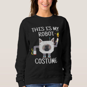 Mekaniska robotiska svarta katt det här är min Rob T Shirt