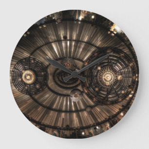Mekaniska Steampunk Zodiackonstellationer Stor Klocka