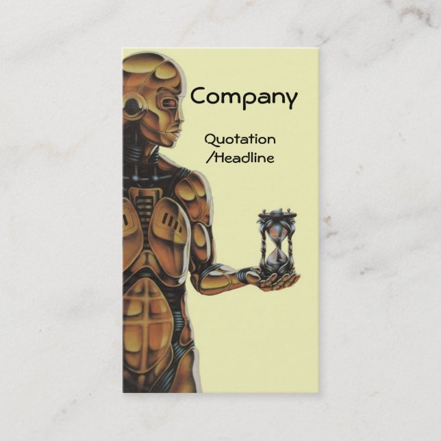 Mekaniska Time Visitkort (Framsida)