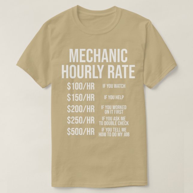 Mekaniska timtaxeringsgåvor t shirt (Design framsida)
