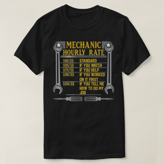 Mekaniska timtaxor för gift-arbetshastigheter (13) t shirt (Design framsida)
