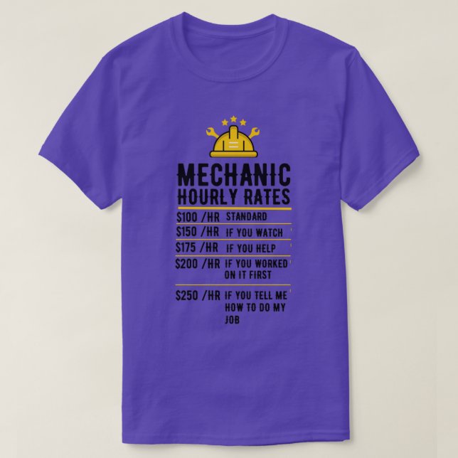 Mekaniska timtaxor för gift skirt - arbetshastighe t shirt (Design framsida)