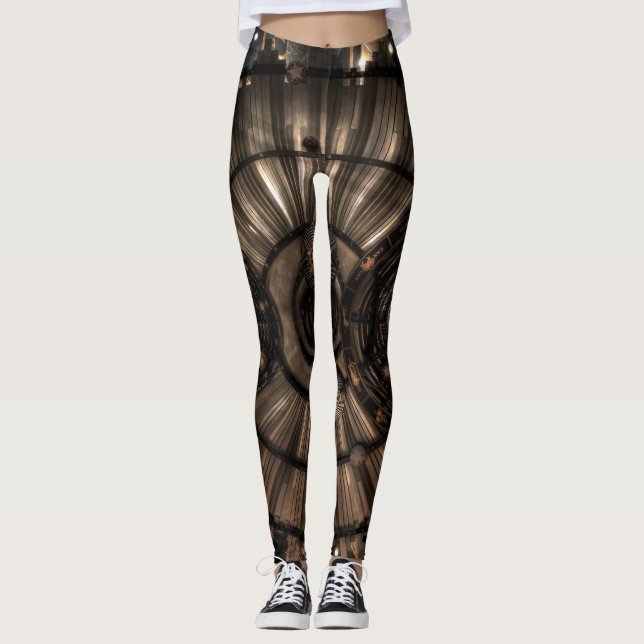 Mekaniska zodiakkonstellationer av Steampunk Leggings (Framsida)