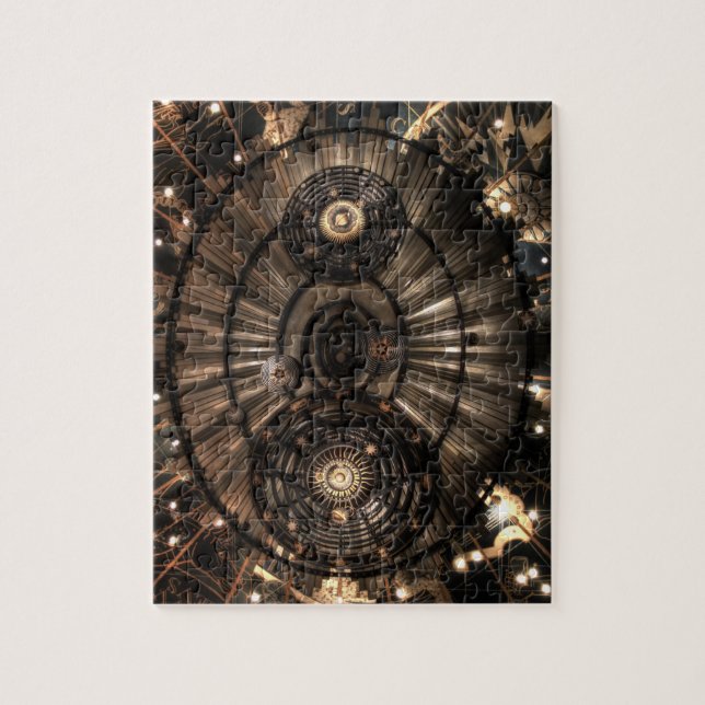 Mekaniska zodiakkonstellationer av Steampunk Pussel (Vertikal)