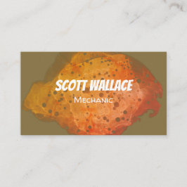 Mekaniskt Affärskort av rost Visitkort