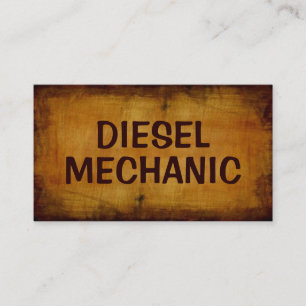 Mekaniskt Affärskort mot dieselbränsle Visitkort