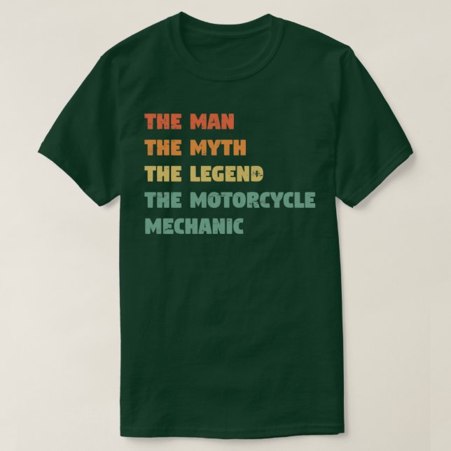 Mekaniskt bidrag för motorcykel t shirt (Design framsida)