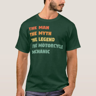 Mekaniskt bidrag för motorcykel t shirt