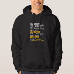 Mekaniskt definitionsfunktionellt Ingenjör-jobb Hoodie