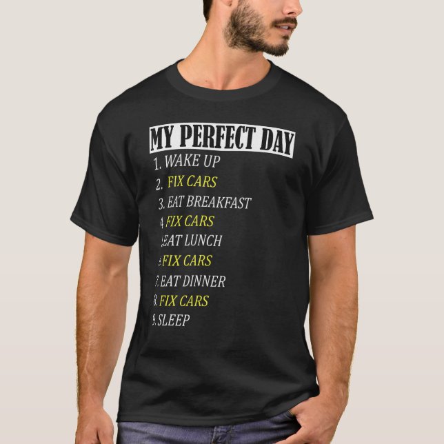 Mekaniskt Humor-arbete i Perfekt Manar Ga T Shirt (Framsida)