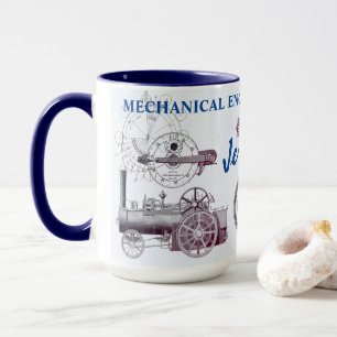 Mekaniskt Ingenjör får det gjort! Antique Maskin Mugg